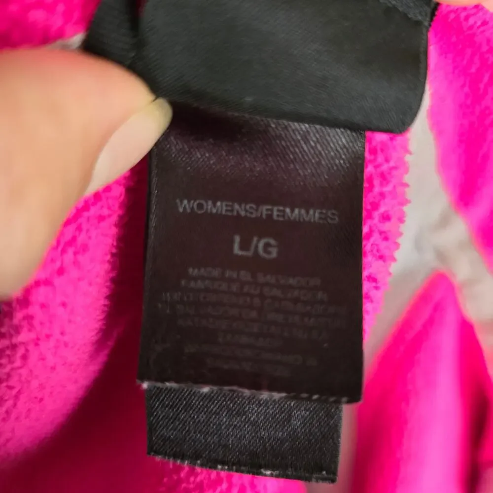 The North Face Khumbu Fleece Jacket Pink Grey Womens Size Large L